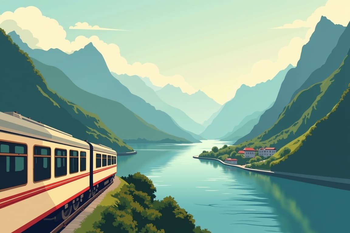 Illustration of Lake Como Alpine Discovery