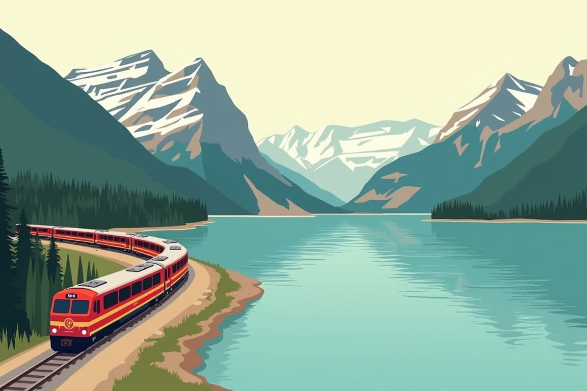 Illustration of Lake Louise Explorer: Eastbound