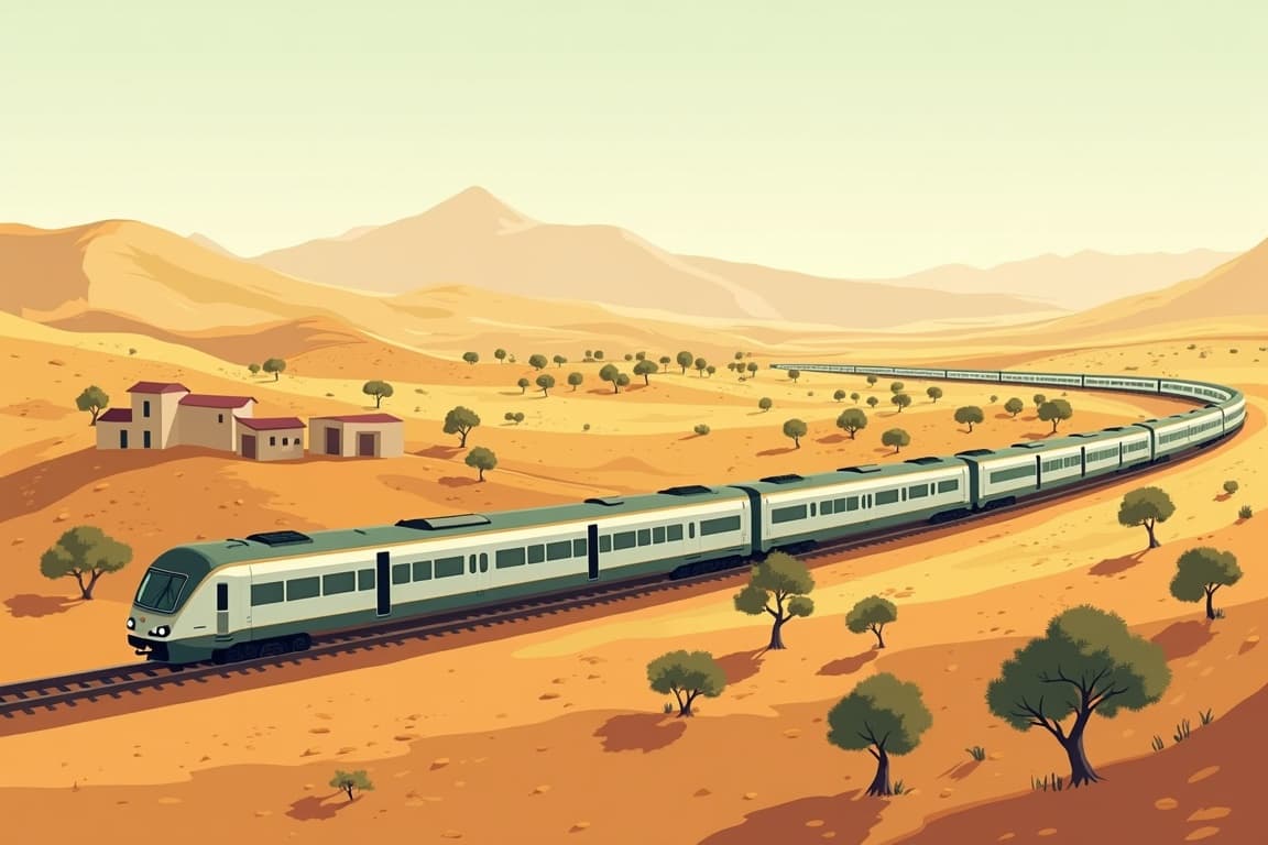 Illustration of Lisbon, Madrid, and Barcelona