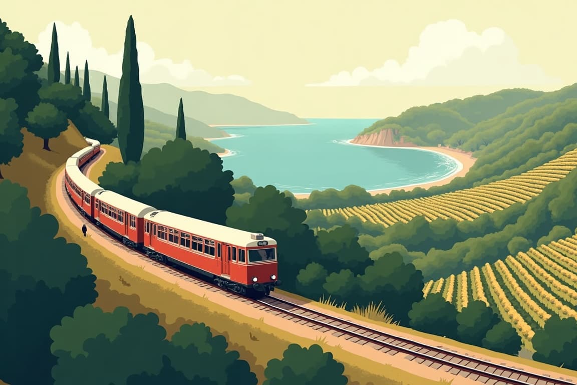 Illustration of Little Trains of the Pyrenees