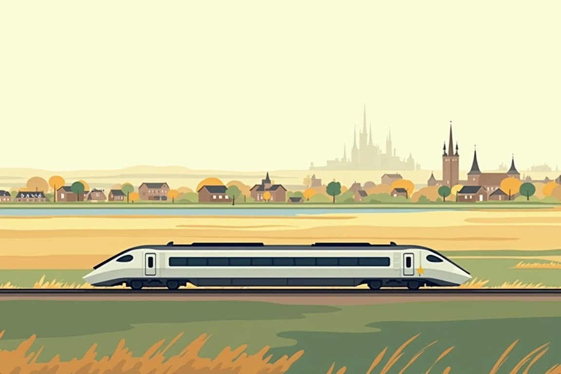Illustration of London and Amsterdam