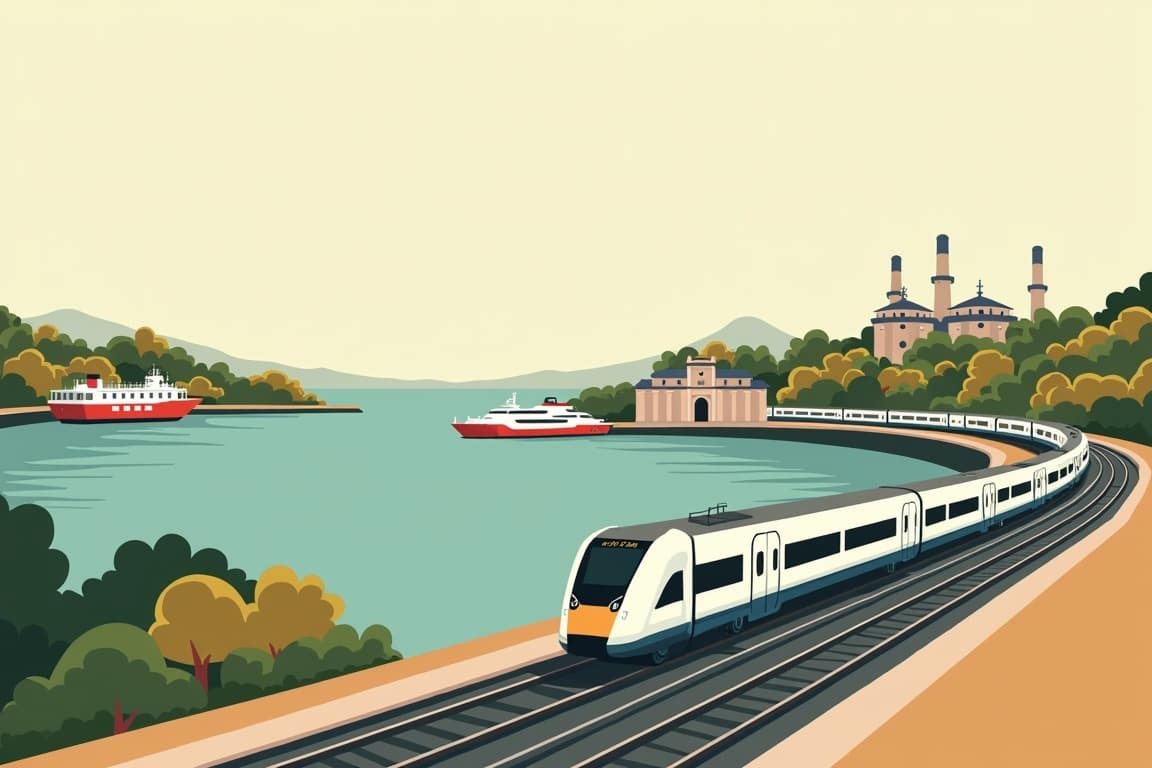 Illustration of London and Dublin