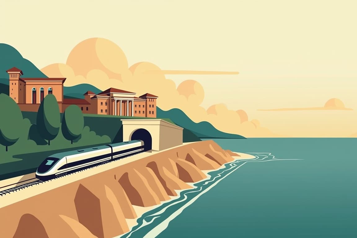 Illustration of London, Paris, and Barcelona