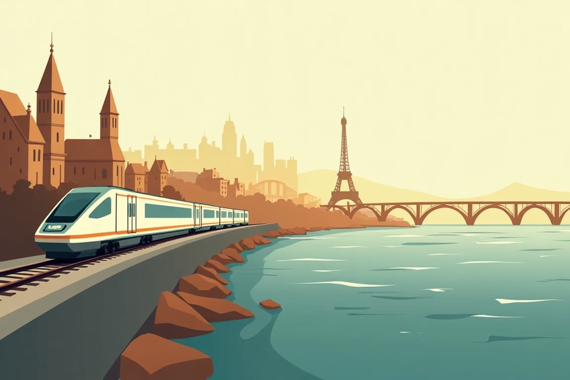 Illustration of London to Barcelona: 1 Week