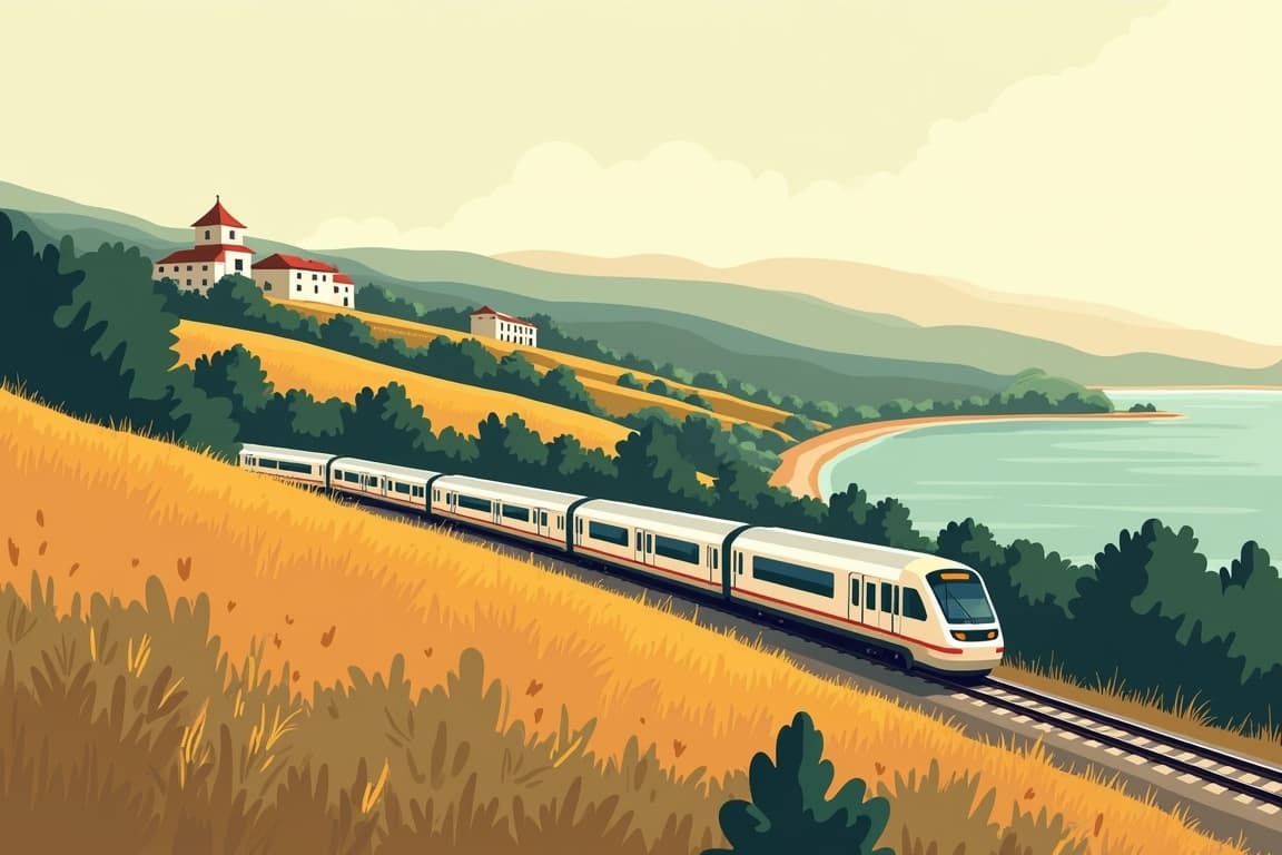 Illustration of London to Lisbon