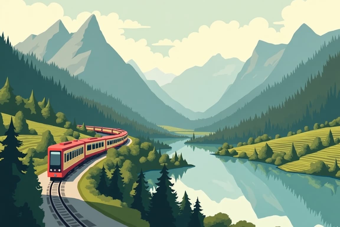 Illustration of Lucerne & The Romantic Rhine