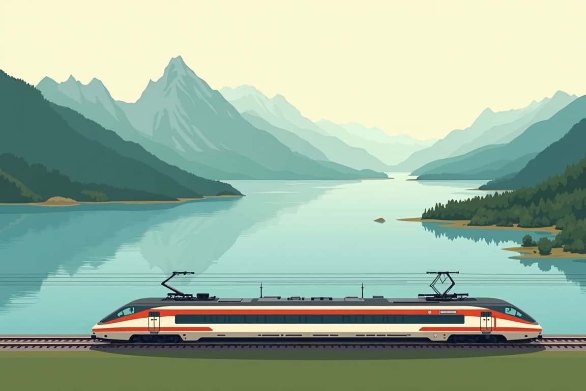 Illustration of Lucerne and Zermatt