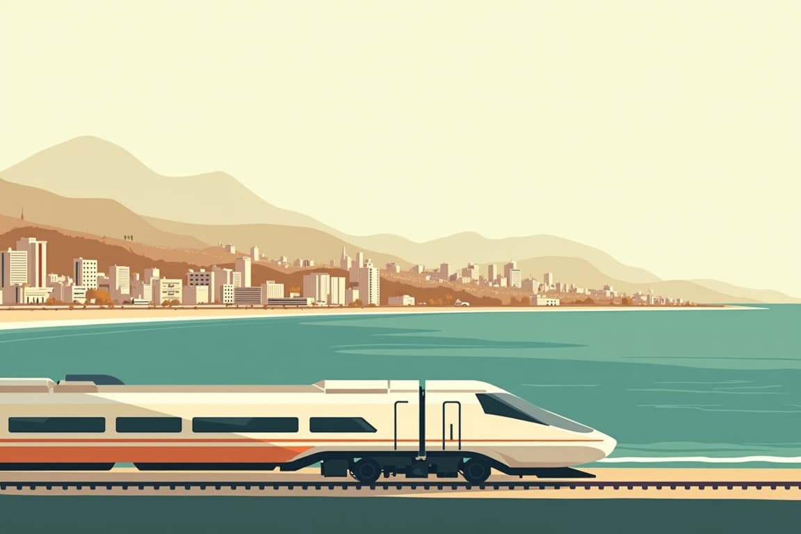 Illustration of Madrid, Barcelona and London