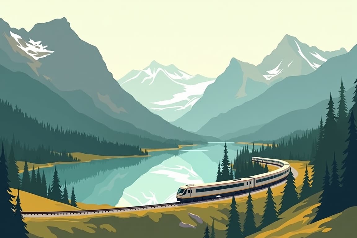 Illustration of Majestic Rockies Adventure