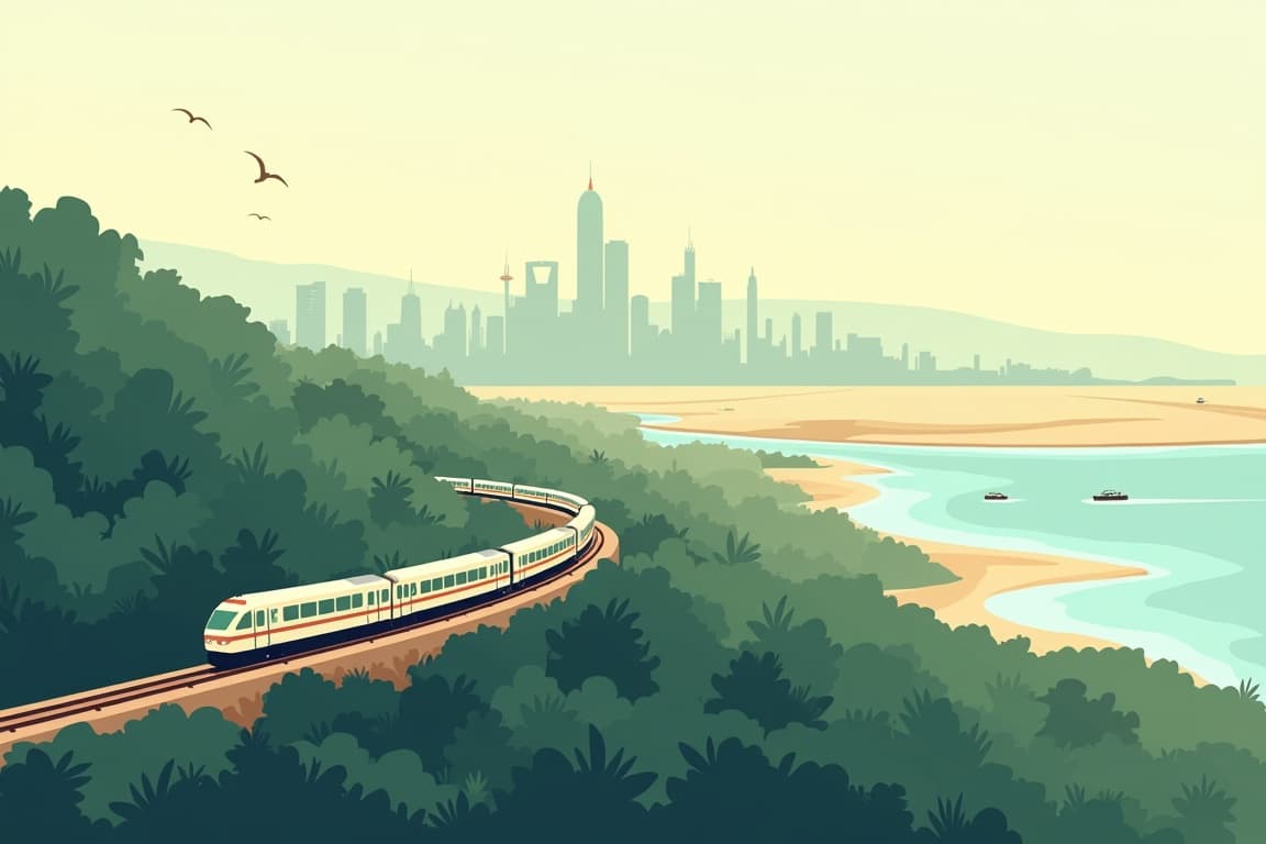 Illustration of Malaysia Discovery & Dubai