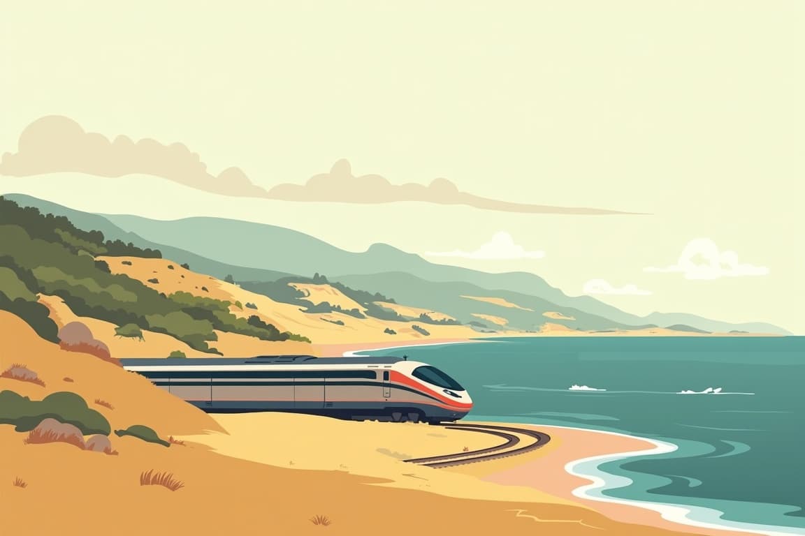 Illustration of Marseille by First Class rail