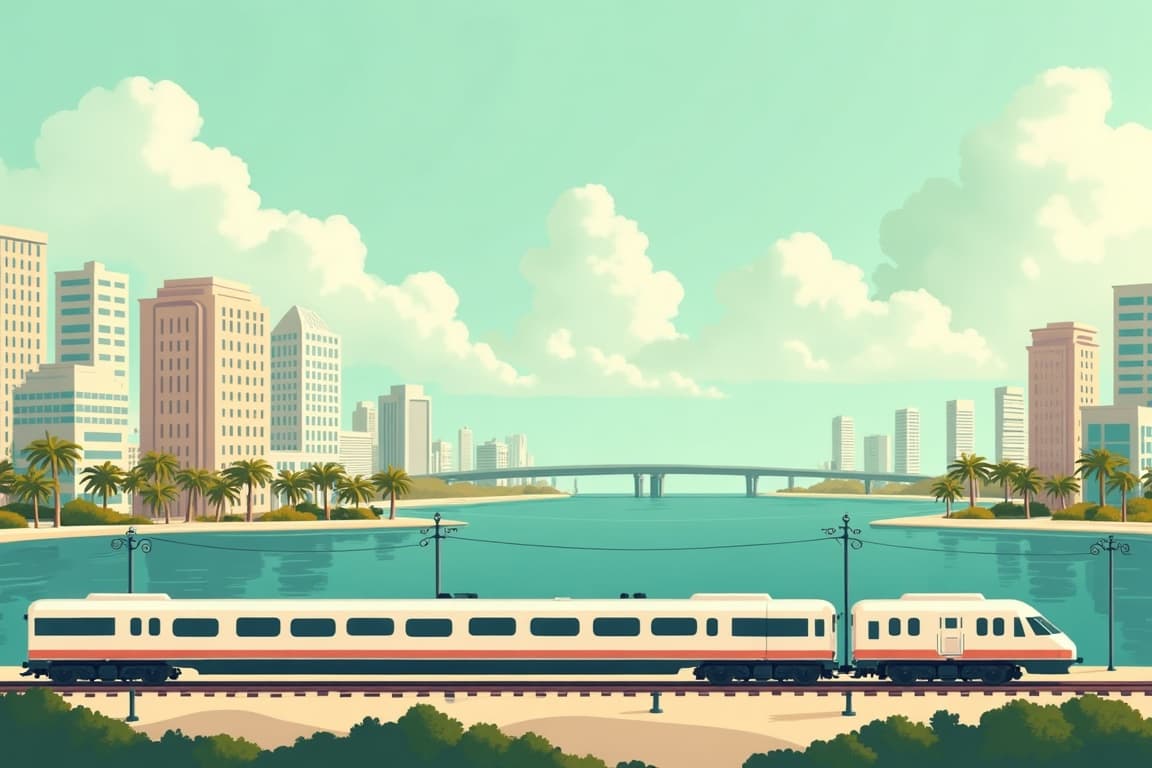 Illustration of Miami and Key West