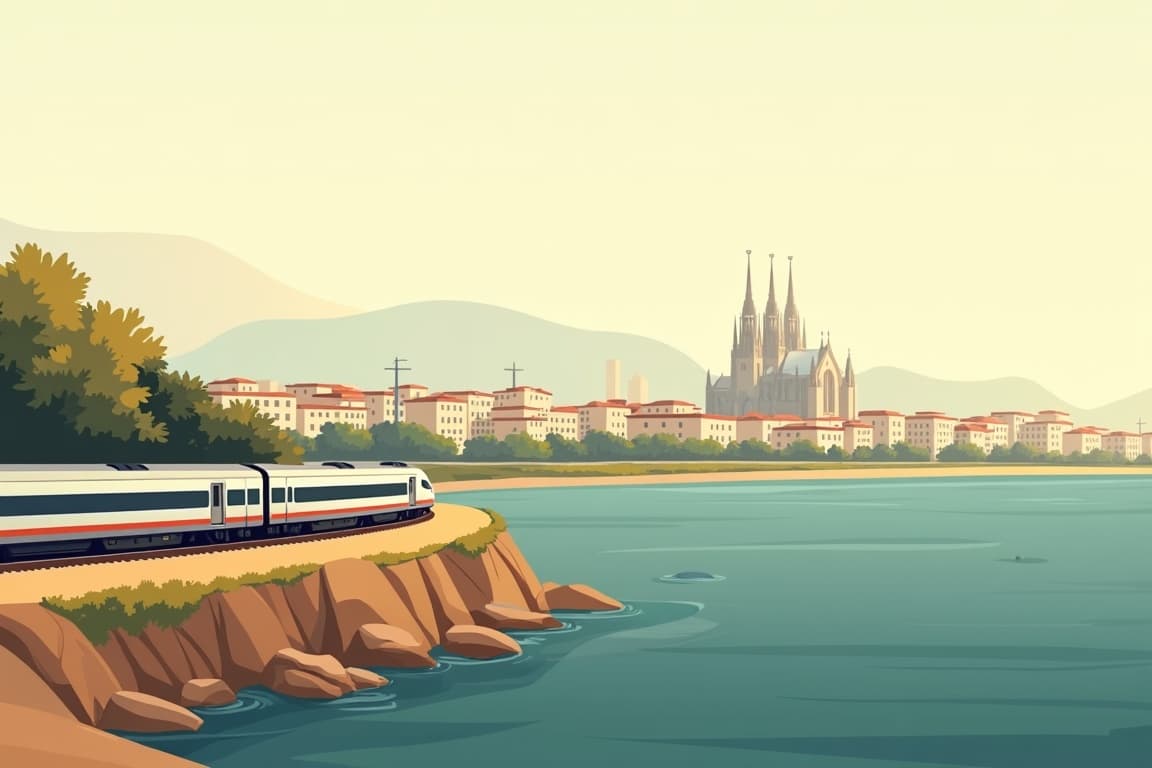 Illustration of Milan and Venice from Zurich