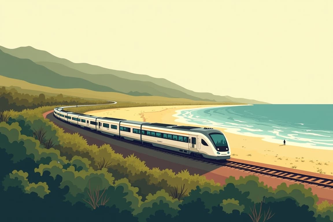 Illustration of Mombasa Beach by Rail Add-on Tour