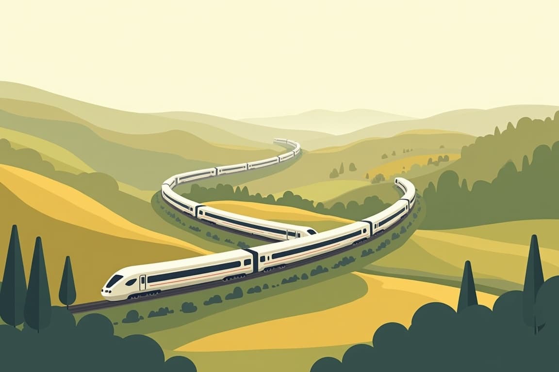Illustration of Munich and Prague to Budapest
