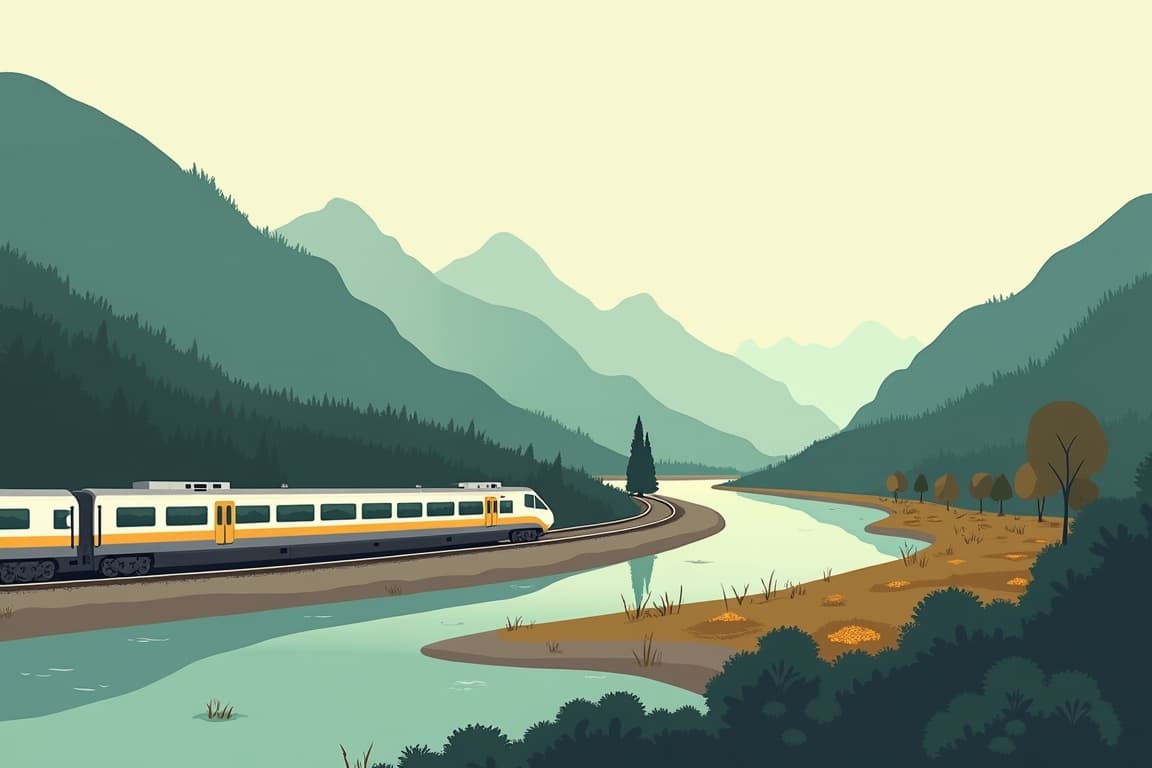 Illustration of Munich, Berlin, and Lucerne