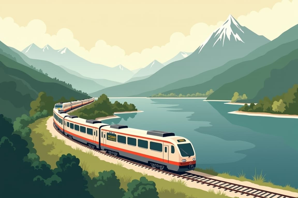 Illustration of Munich from Budapest