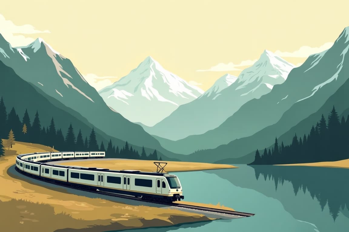 Illustration of Munich, Innsbruck, Lausanne, and Paris