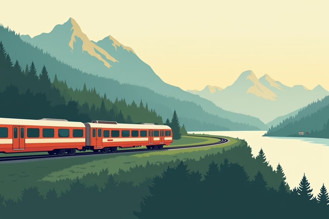 Illustration of Munich, Zurich, and Milan