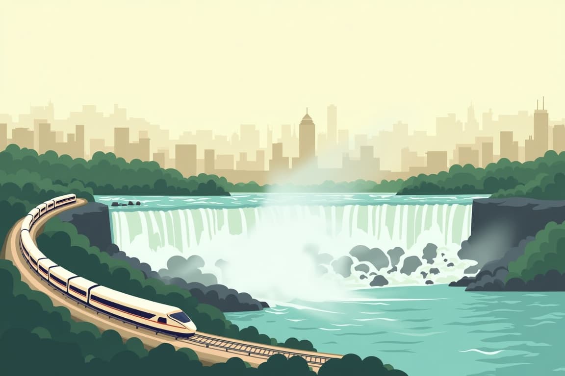Illustration of New York and Eastern Canada