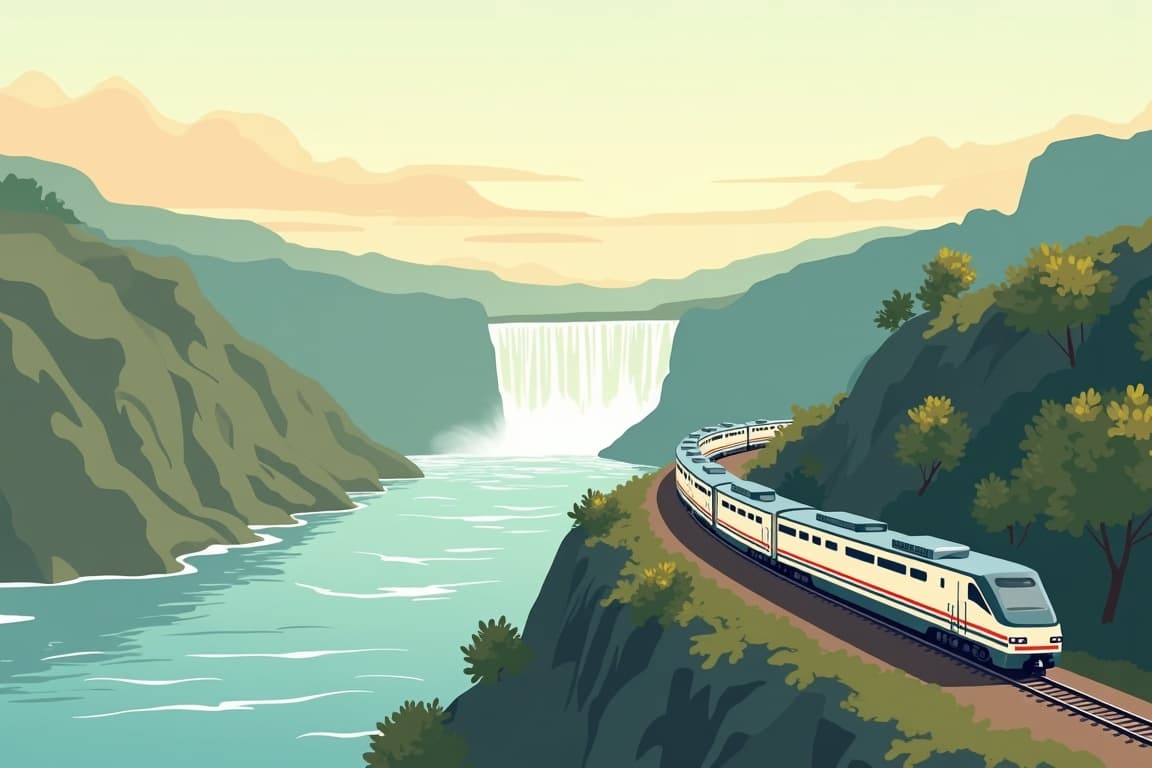 Illustration of New York to Niagara Falls