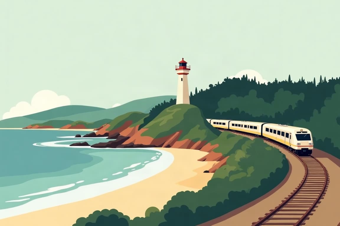 Illustration of North Coast Rail Tour 2027