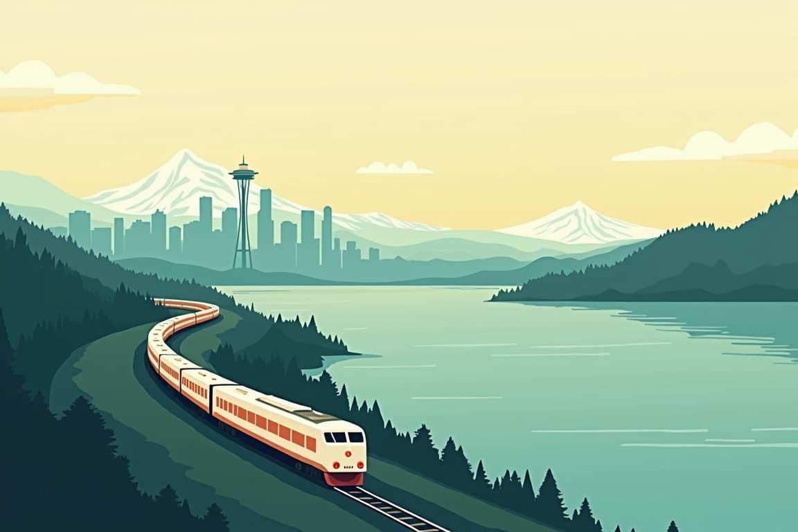 Illustration of Northwest Rail Journey