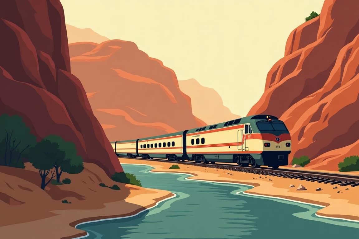 Illustration of Pacific Rail Experience