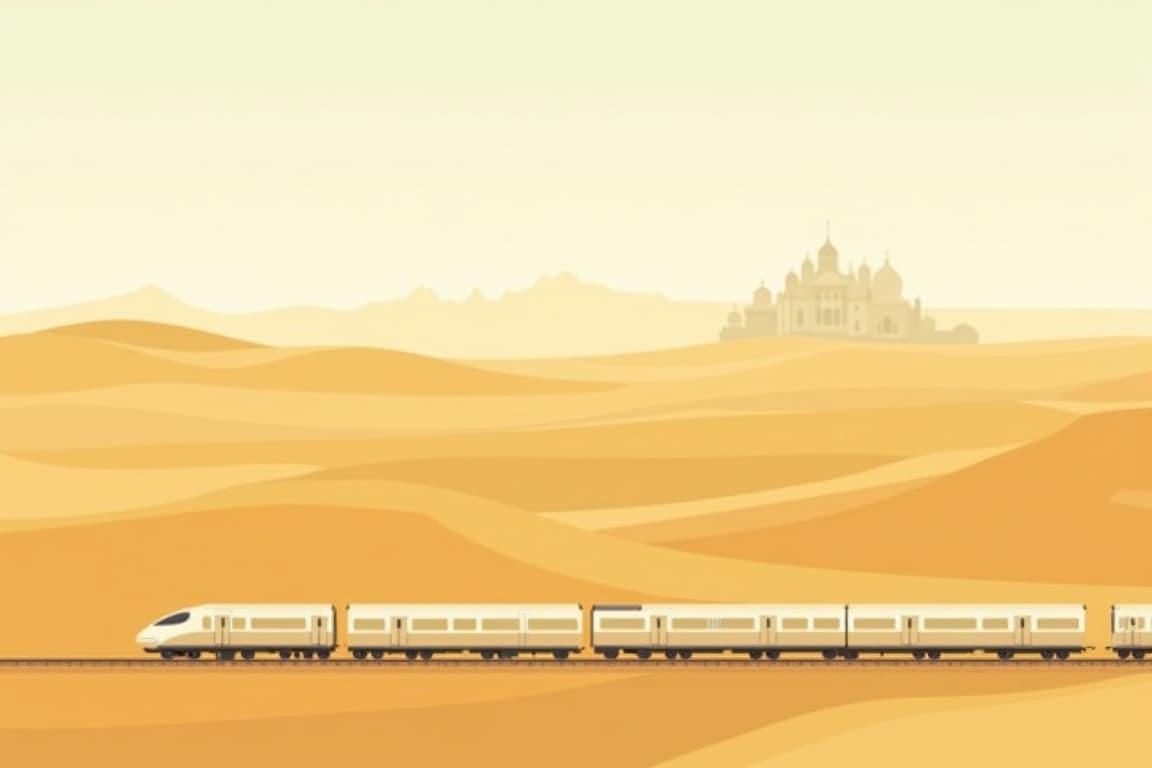 Illustration of Palace on Wheels