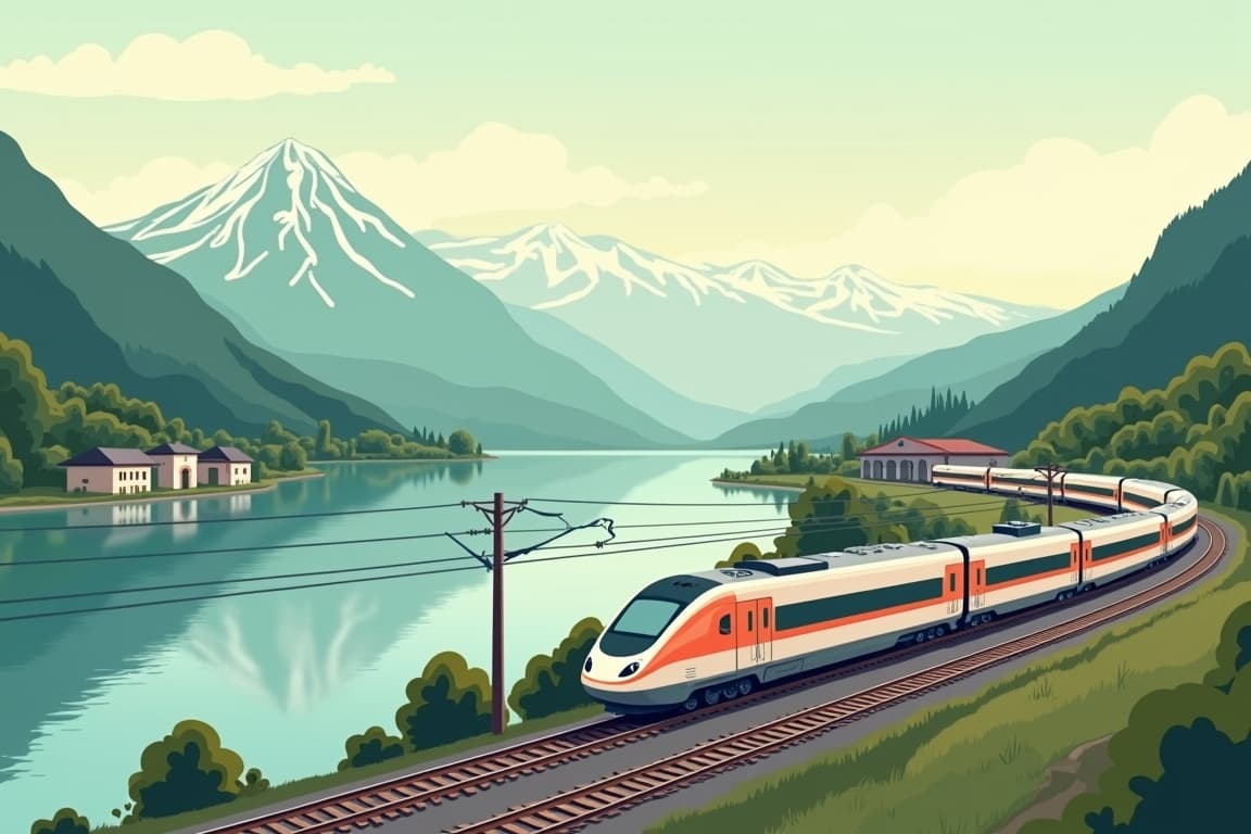 Illustration of Paris and Munich from Zurich