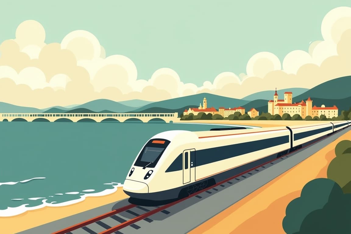 Illustration of Paris, Avignon, and Nice