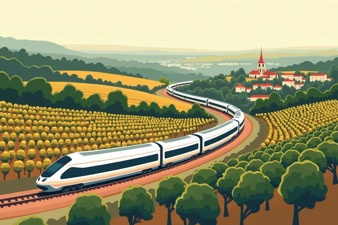 Illustration of Paris, Dijon, and Lyon
