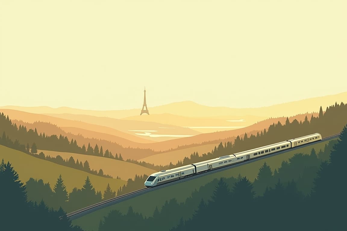 Illustration of Paris from Lyon