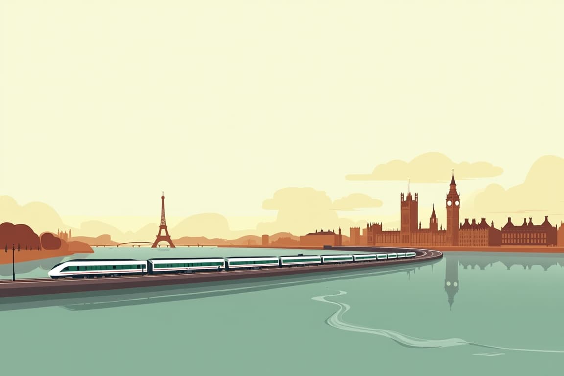 Illustration of Paris, London, and Dublin