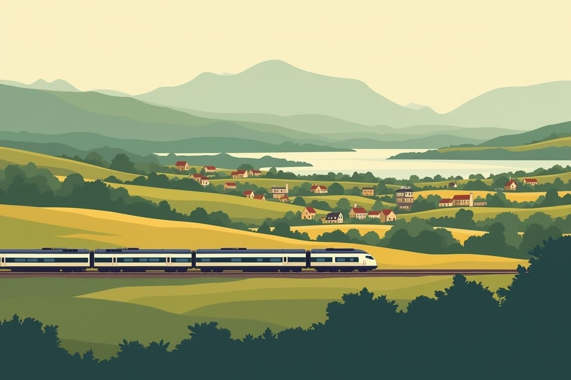 Illustration of Paris, London, Edinburgh, and Dublin