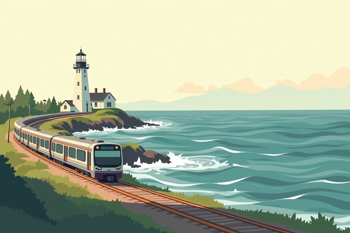 Illustration of Portland, ME Getaway