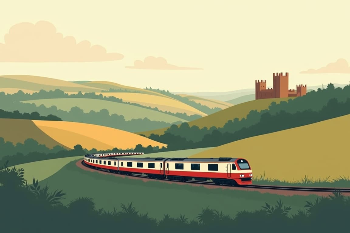 Illustration of Railways and Castles of Kent