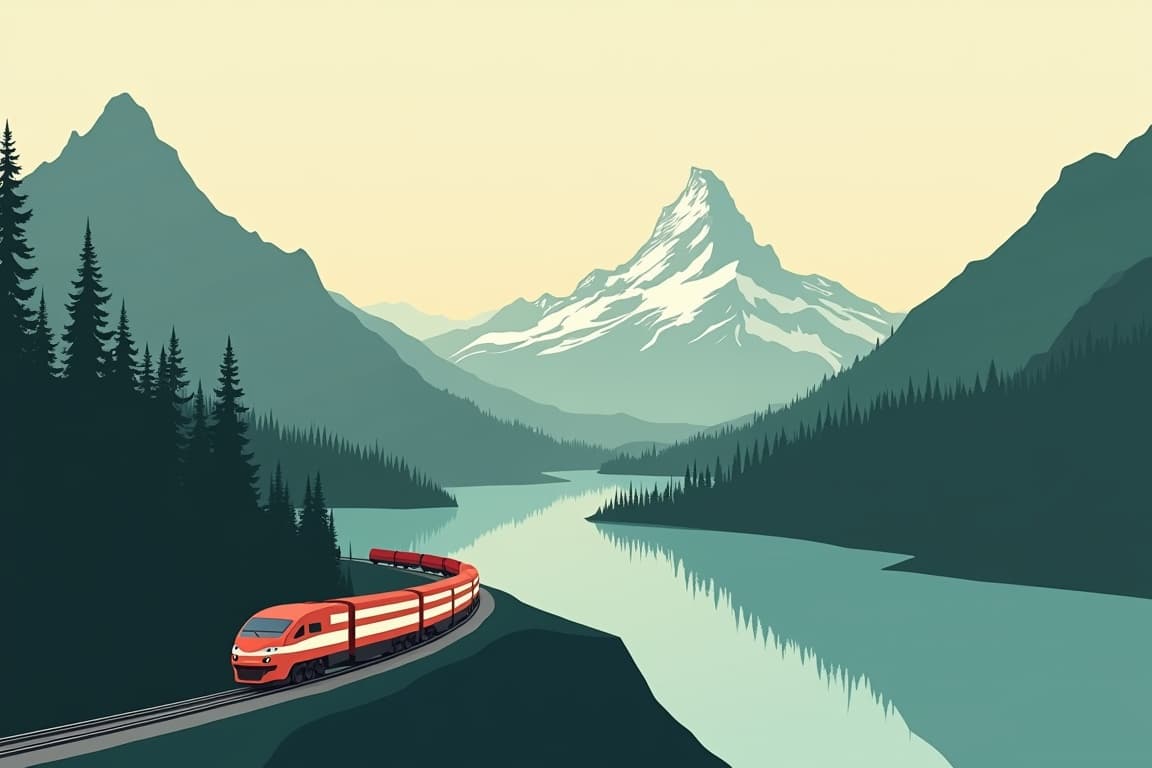 Illustration of Rockies Adventurer: Eastbound