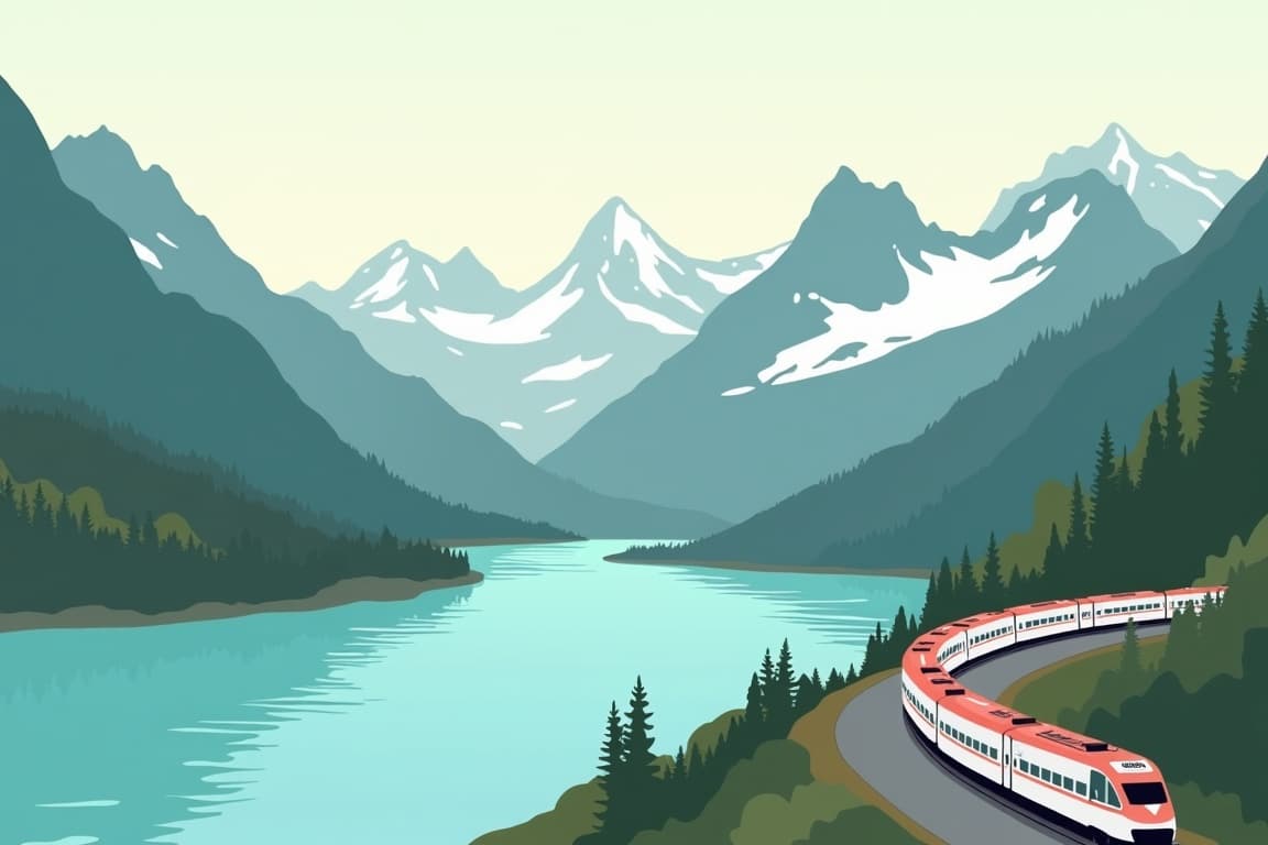 Illustration of Rockies Rail & Drive