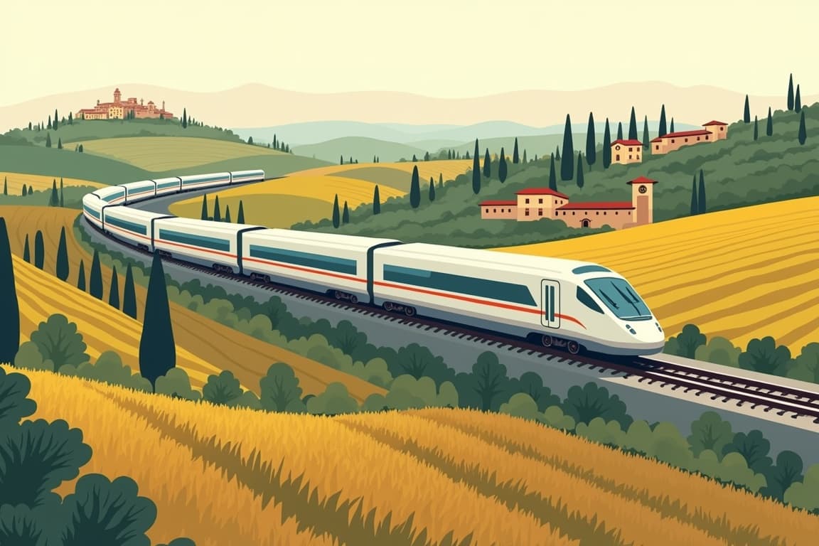 Illustration of Rome & Self-drive Tour of Tuscany