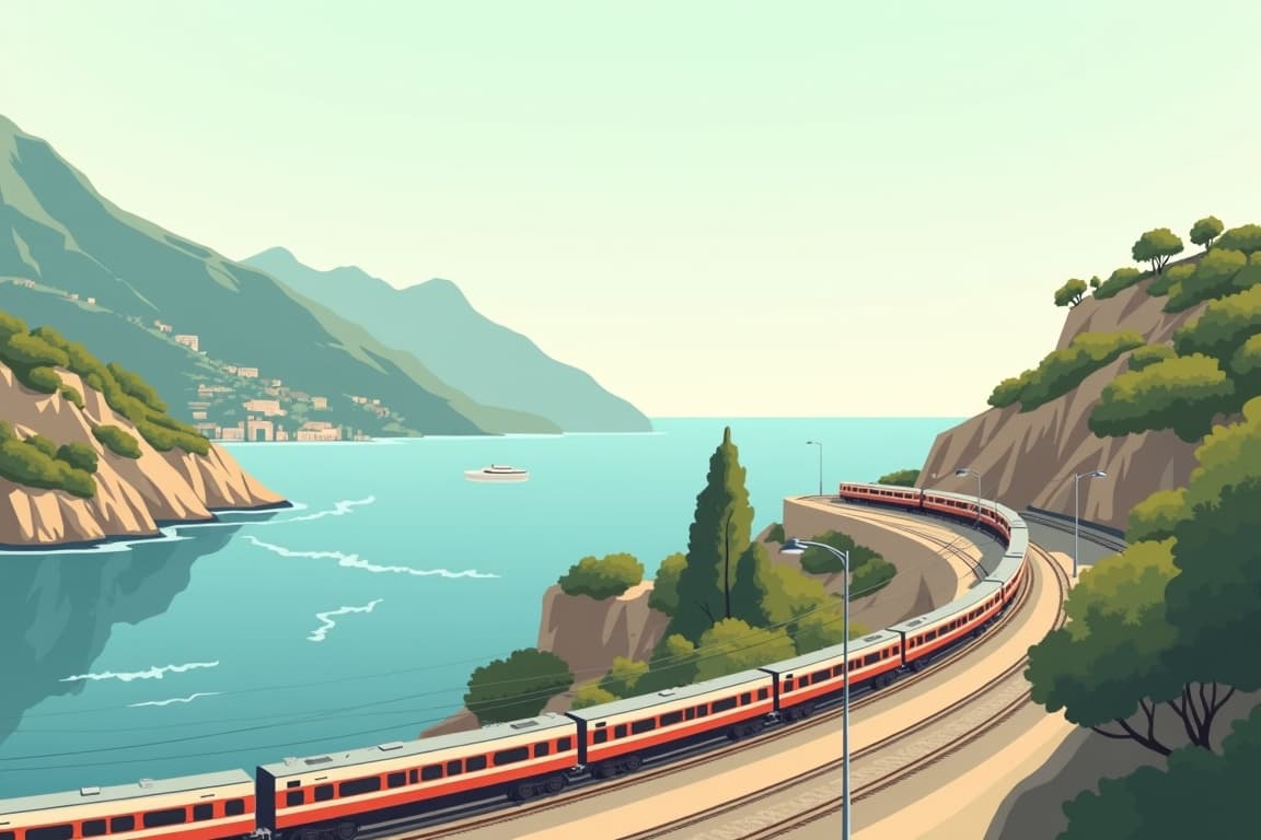 Illustration of Rome, Naples, and Capri
