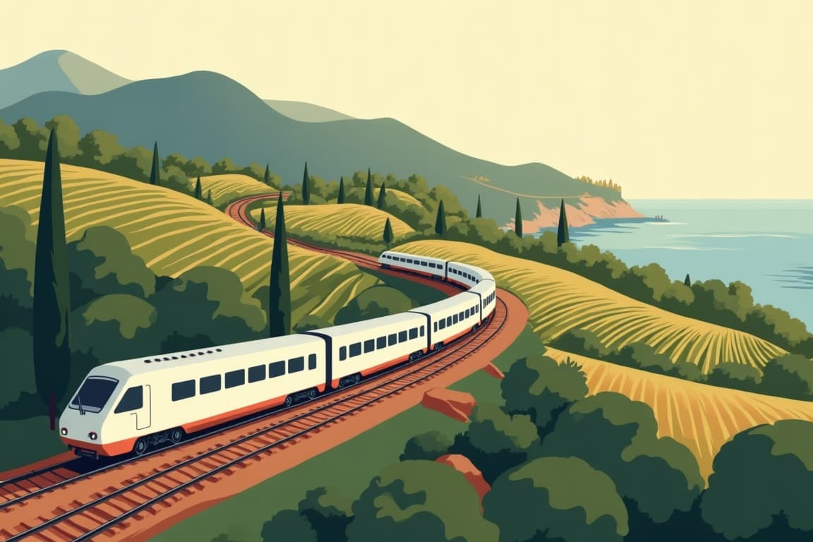 Illustration of Rome, Tuscany & the Cinque Terre