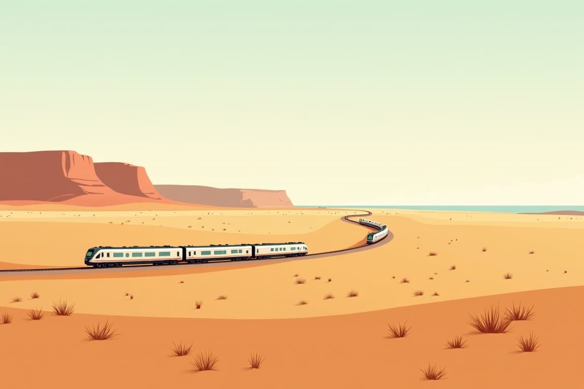 Illustration of Rovos Rail Cape Town to Walvis Bay