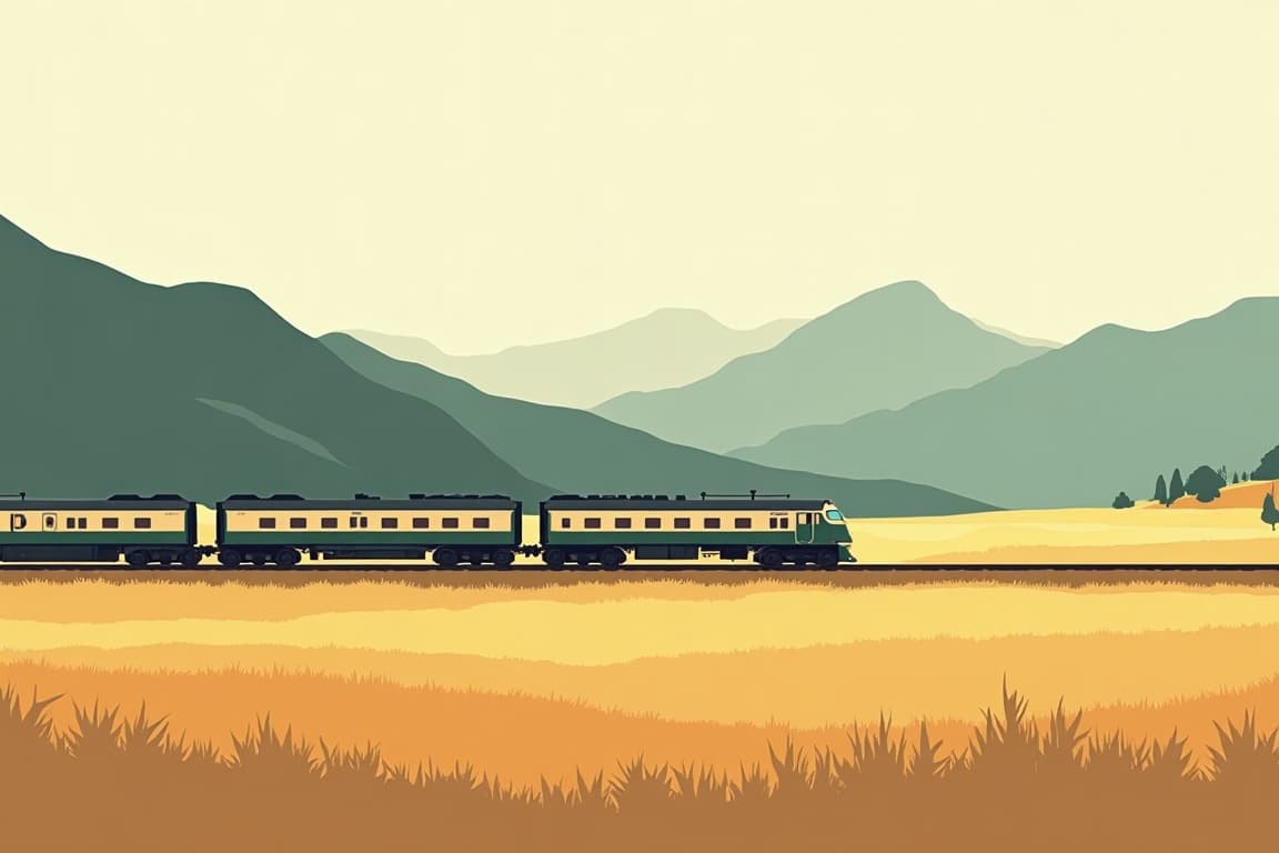 Illustration of Rovos Rail : Pretoria - Durban