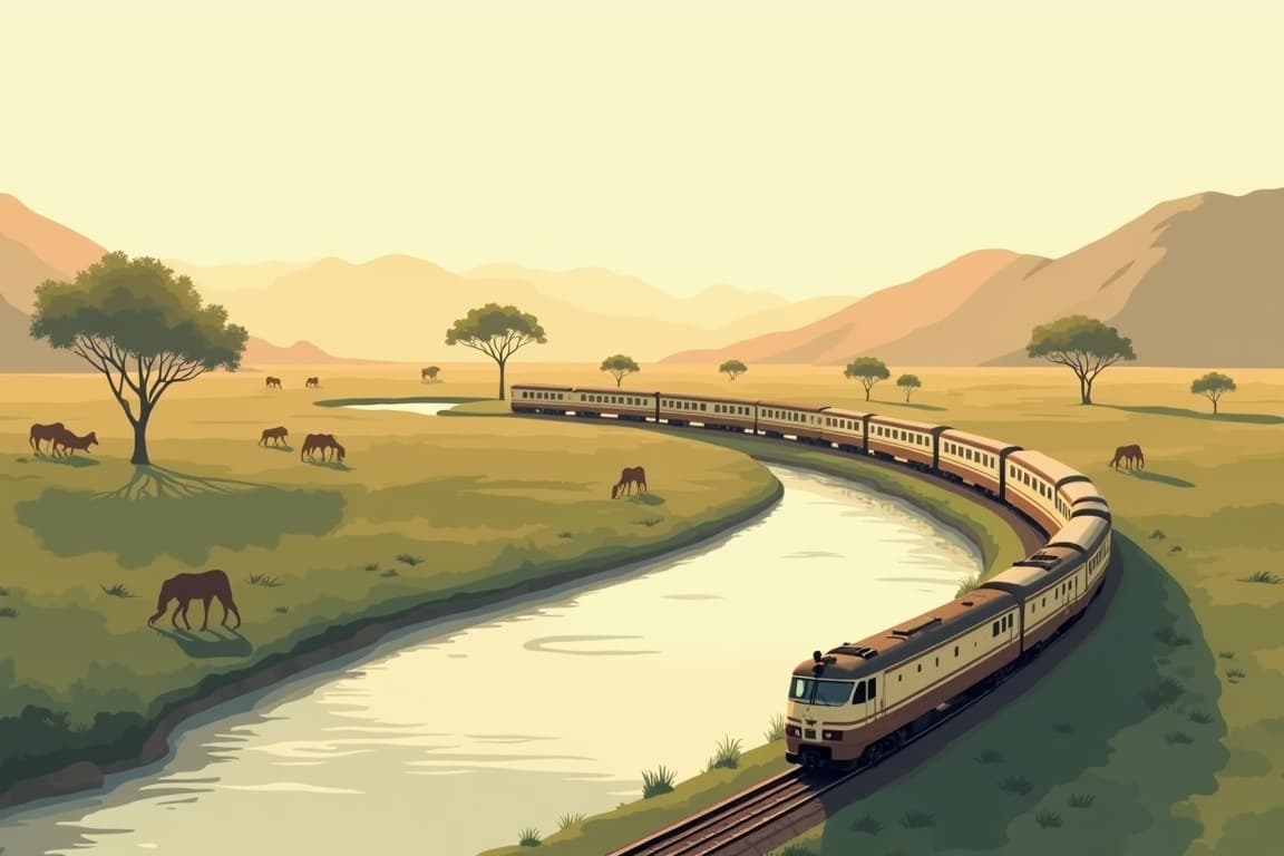 Illustration of Rovos Rail: Viktoriafälle – Lobito