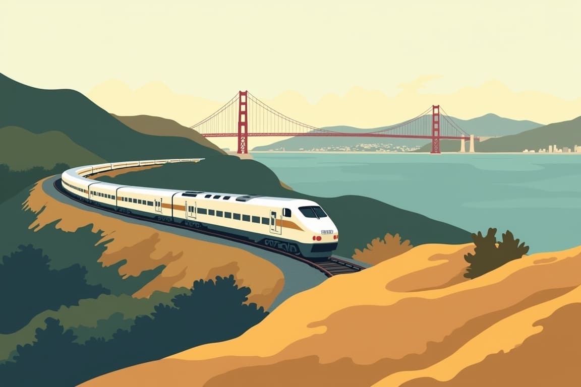 Illustration of San Francisco and Seattle