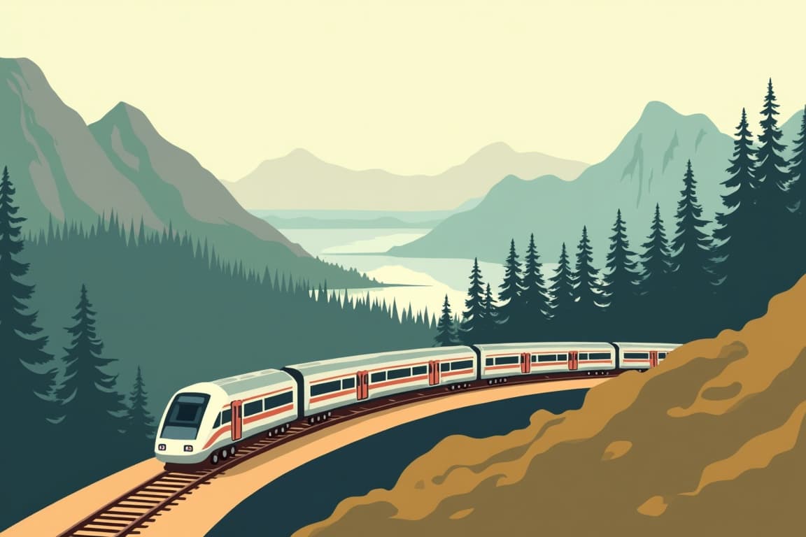 Illustration of San Francisco and Yosemite Combo