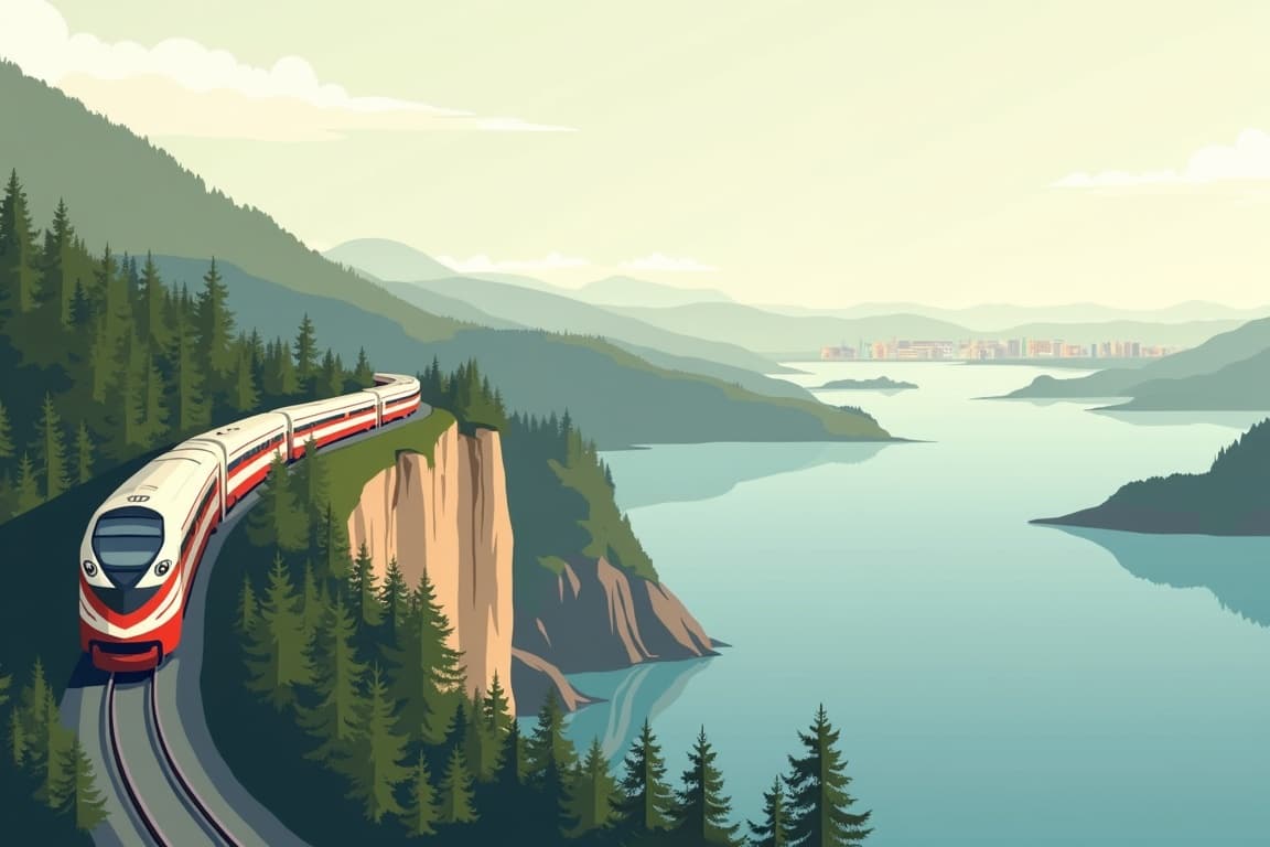 Illustration of Scandinavia in Style