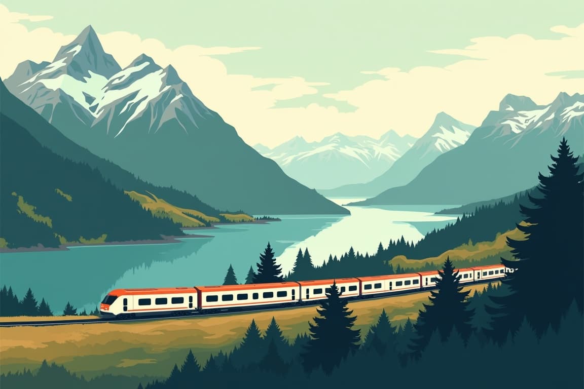 Illustration of Scenic New Zealand