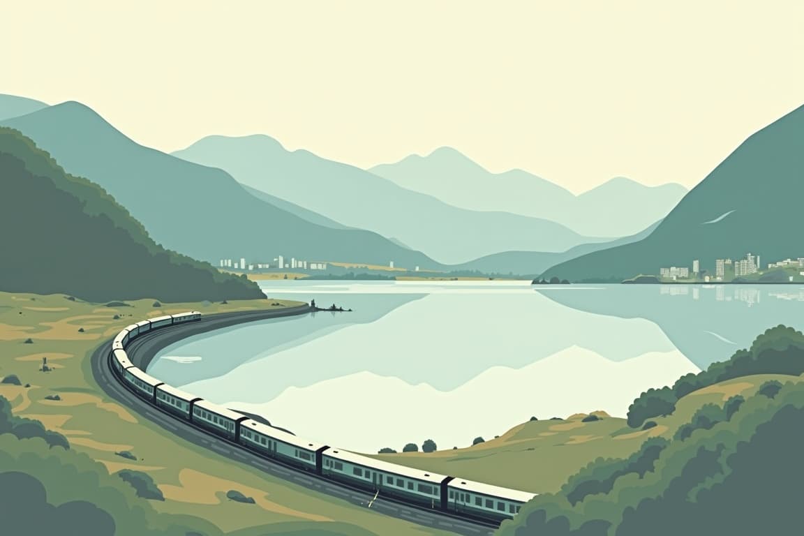 Illustration of Scotland by Rail